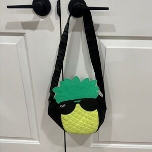 Pink small over the shoulder pineapple bag